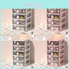 Plastic Desk Drawer Storage Box With Stackable Design For Makeup And Accessories