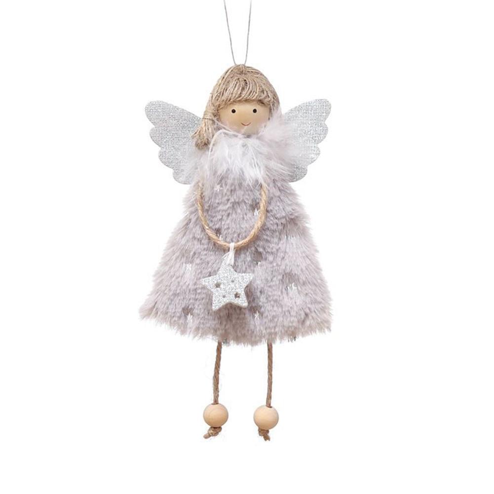 Christmas Angel Doll Pendant Xmas Tree Hanging Plush Table Decor Party Ornaments For Home Ornaments/Christmas Table Decorations