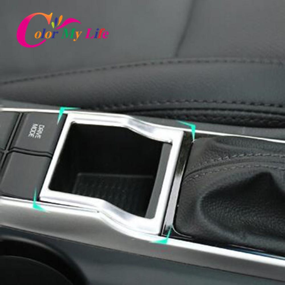 Edelstahl Auto Handbremse Dekoration Trim Schaltpedal Abdeckung Wasser Tasse Aufkleber für Hyundai Tucson 2015 - 2018