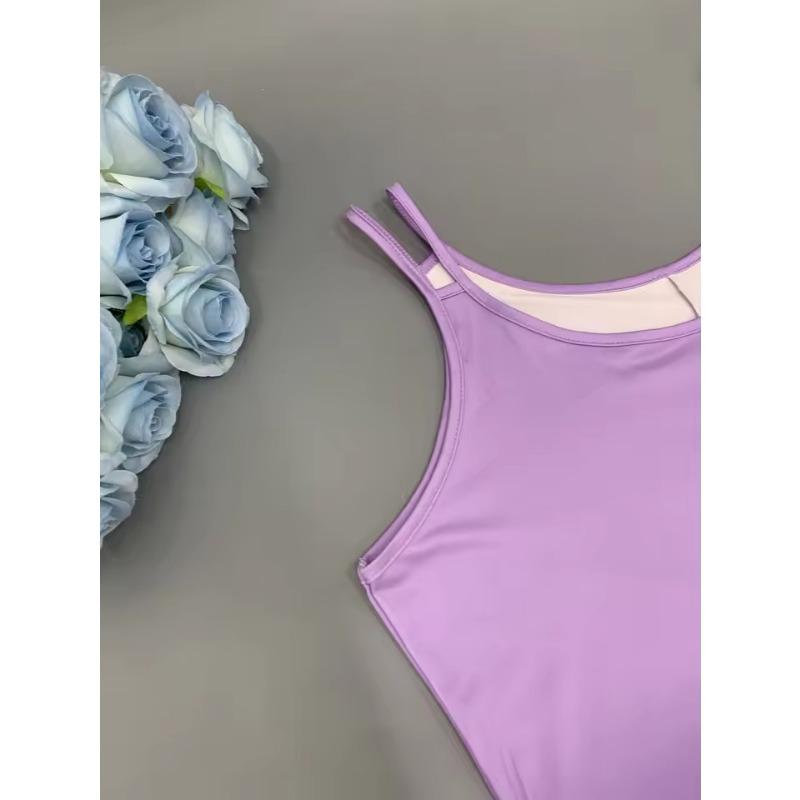 Plus Size Women's Shoulder Strap Dress Summer Round Neck Fashion Gradient Printed Casual Suspender Vest Dresses Women