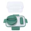 Portable Salad Jar with Sauce Cup and Fork Reusable Plastic Leakproof Salad Container Bowl for Lunch Picnic Outdoor