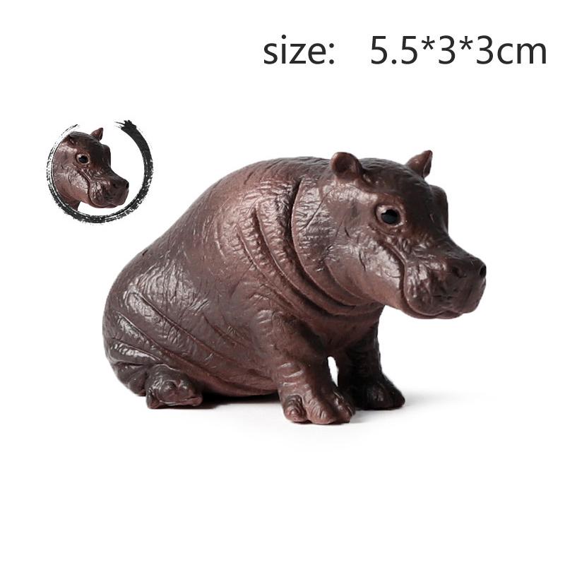 

Милые фигурки бегемотов из смолы | Скульптура детеныша бегемота Му Дэн, украшение стола | Переносная настольная статуя бегемота Му Дэн