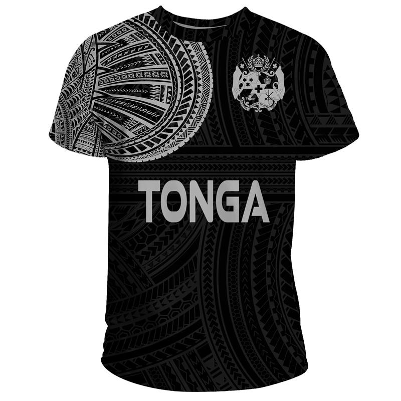 Polynesia Style Tonga Emblem 3D Printing T Shirt For Men Women Tonga National Day Casual Fashion T-shirts Male Clothing Tees Top