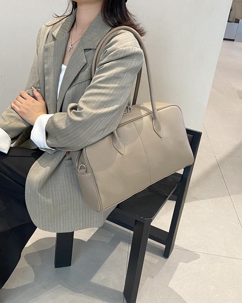 Large Capacity Retro Tote Bag For Women 2025 New Style High-Quality Single Leather Strap Underarm Bag Versatile Casual Handbag