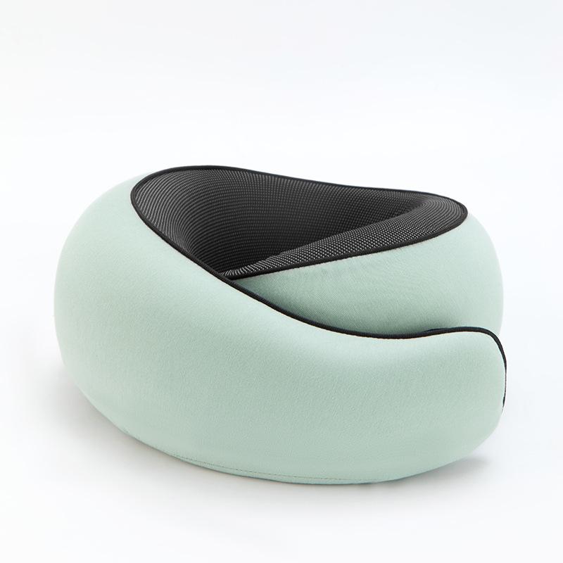 Portable Memory Foam U-Shaped Neck Support Pillow Set for Travel