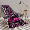 Breast Cancer Blanket for Women Breast Cancer Survivor Gifts Inspirational Gifts for Woman Blanket Get Well Soon Gift 50X60 In