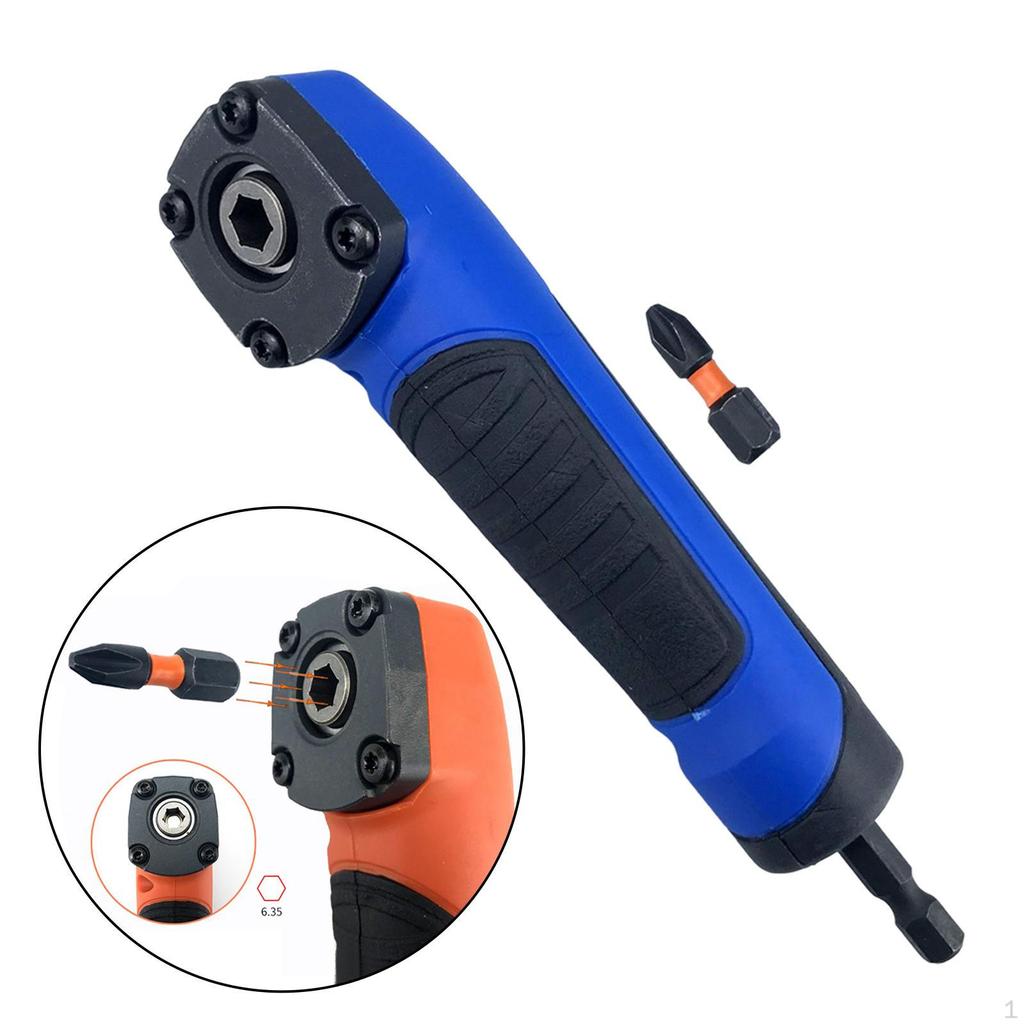 Electric Right Angle Adapter Durable for Drilling or Driving in Tight Space