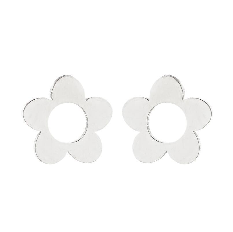 Korean Japanese New Style Floral Earrings - Women’s Fashion Forest Stainless Steel Studs