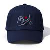 pc DOG HEART Print Baseball Cap for AdultsMinimalist Retro Style Casual Soft Adjustable Dad HatPerfect As Gift