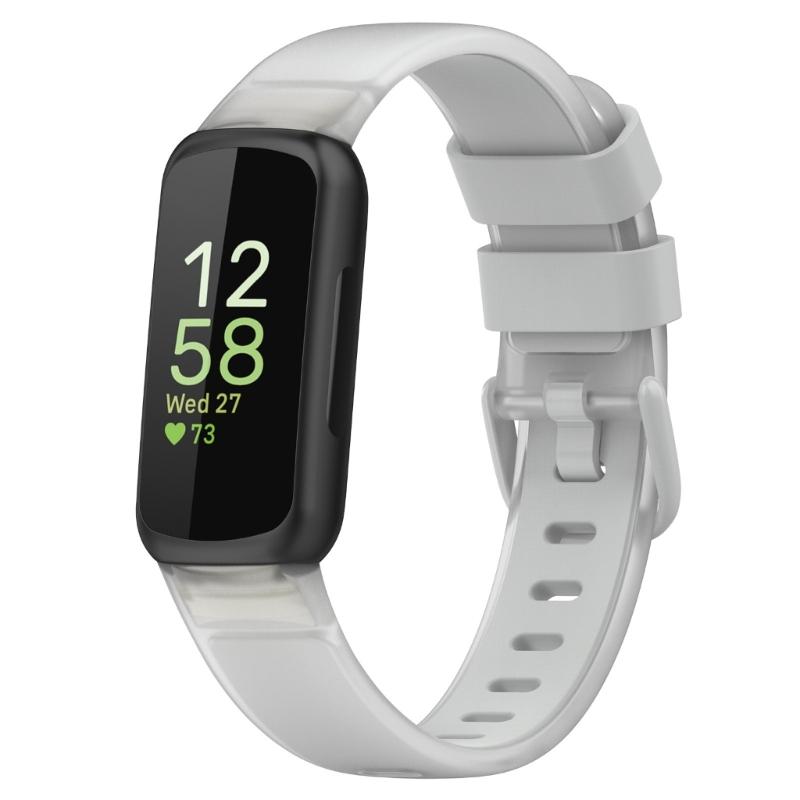 Clear Two Tones Fitness Band Breathable Soft Silicone Quick Change Accessory Simple Installation for Watch Inspire 3