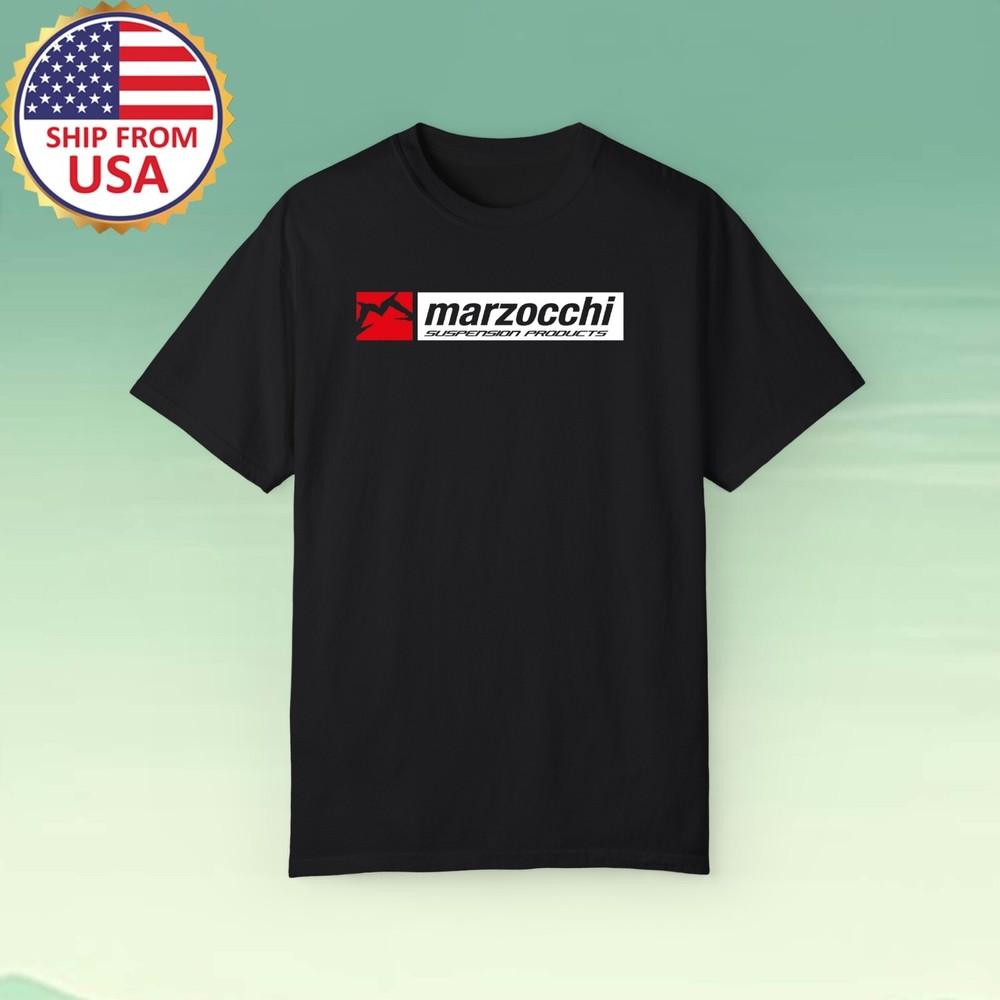 Marzocchi MTB Mountain Bike Men#039;s Black Size S5XL Unisex T-Shirt XXL