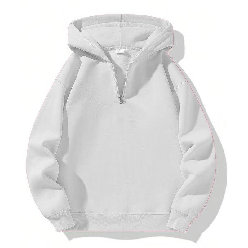 2026 American Casual Zip-Up Hoodie - Loose Sports Sweatshirt for Autumn/Winter European & American Streetwear