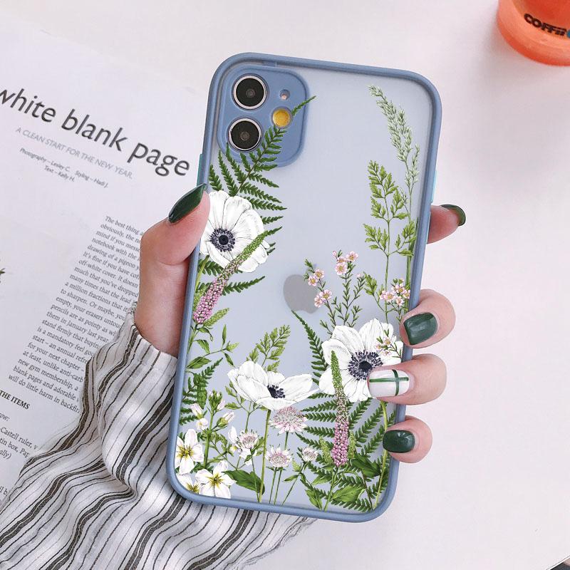 Retro Flower Bud Phone Case for Iphone 16 11 12 13 14 Pro Max 15 Plus Meticulous Plant for Iphone X XS XR 7 8 Plus Back Covers