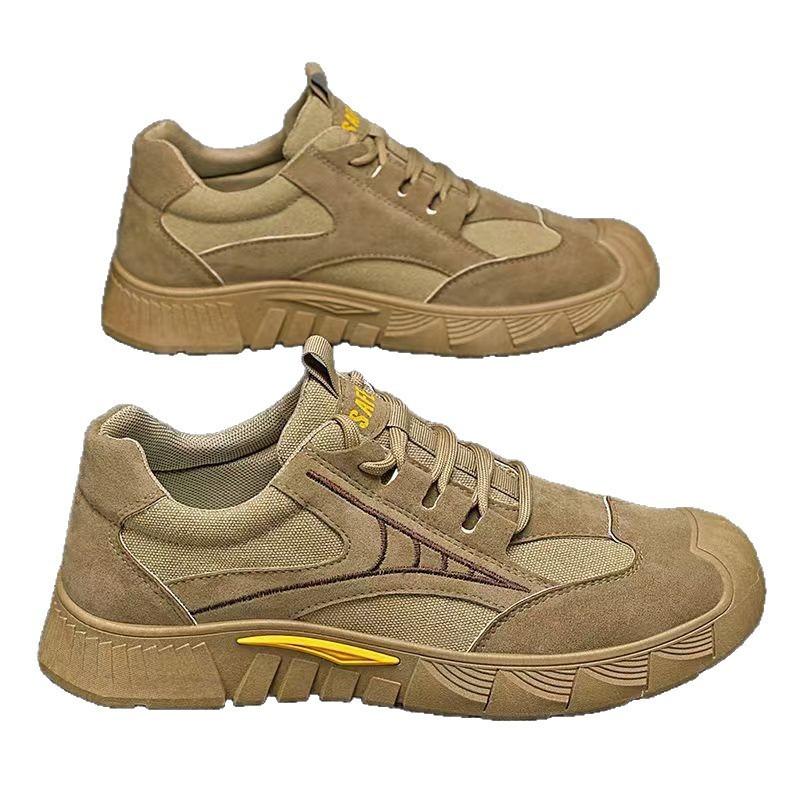 Chaussures de travail pour hommes 2025 automne nouveau à semelle épaisse résistant à l'usure respirant chaussures de protection du travail pour hommes chaussures de sport décontractées chaussures décontractées