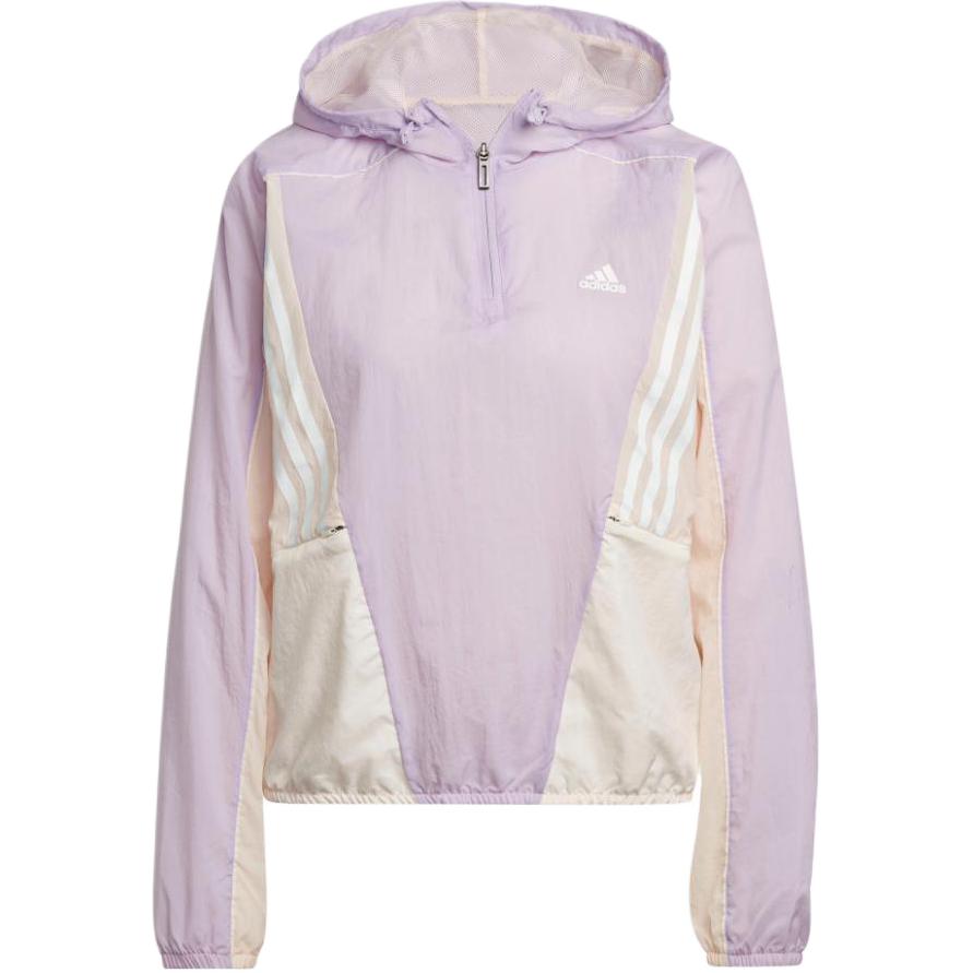 

Adidas Color Block Буквенный логотип в полоску с принтом Куртка с длинными рукавами Женская куртка Светло-фиолетовый HZ9711 M