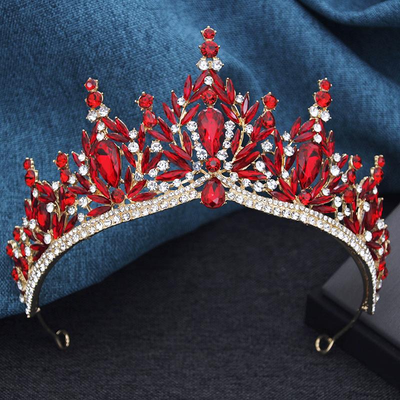 Baroque Bridal Crown Princess Girls Tiaras Birthday Hair Accessory Elegant Wedding Headwear for Brides Headbands