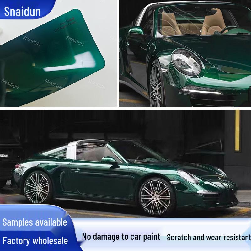 Agate Green Color-Changing TPU Car Wrap - Invisible, Anti-Scratch Paint Protection Film Agate Green