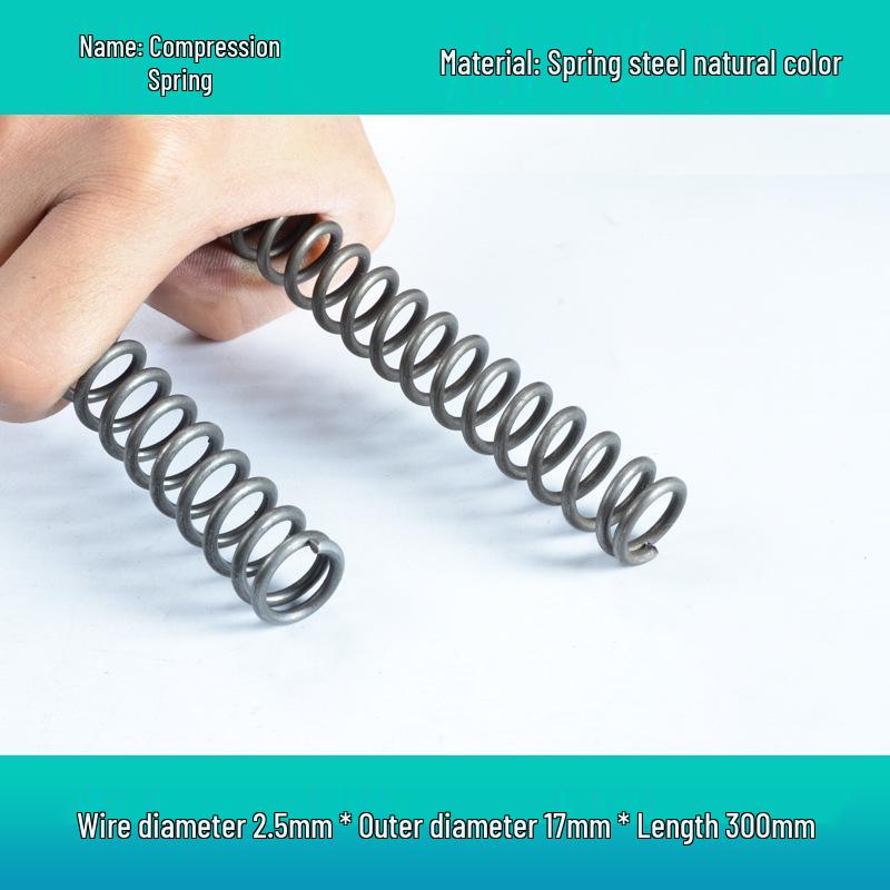 Steel Wire Compression Spring, 1.2-50mm Diameter, Long, Thin & Durable, Yellow, 300 Available
