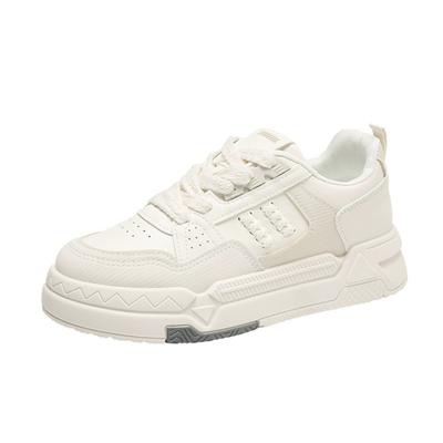Primavera Novos Sapatos Brancos Sapatos de Plataforma Respiráveis de Sola Grossa para Estudantes Ins Sapatos Casuais Altura Aumentada Estilo Coreano da Moda