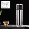 One-Touch Tea Infuser Double-Layer Glass Cup