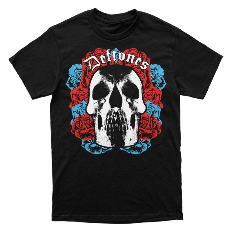 Alternative Metal - Experimental Rock Band Deftones - American Retro Casual Short-Sleeved Cotton T-Shirt