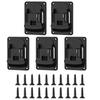 Wall Mounted Drill Holder Set Of 5 For 18V Cordless Tools Heavy Duty ABS Bracket With Secure Storage Space Saving Design