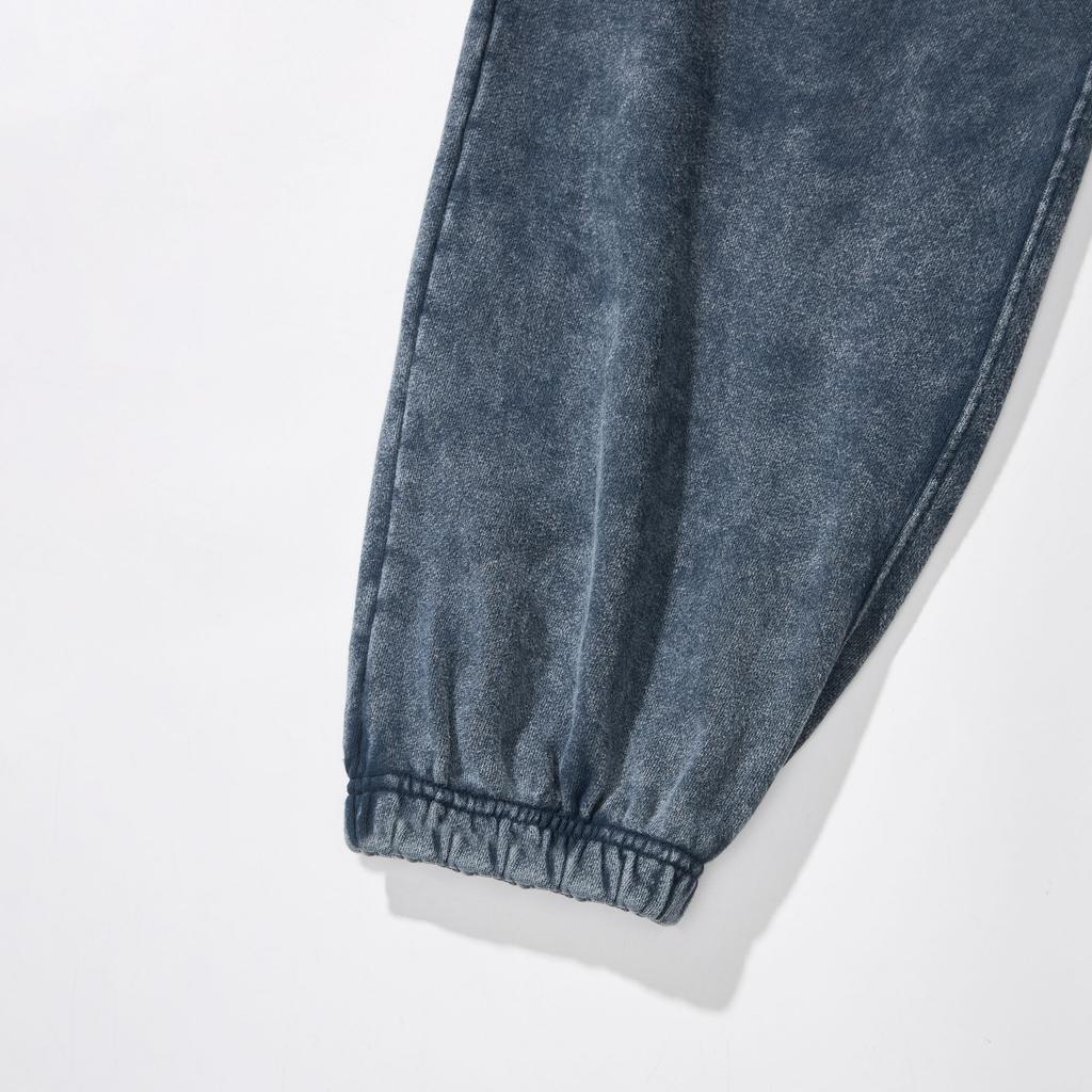 PSSHOPPER Stonewashed High-Density Jogger Pants [Navy]