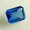 Stunning Natural A++ London Blue Topaz 14-15 Ct Radiant Cut Certified Gemstone