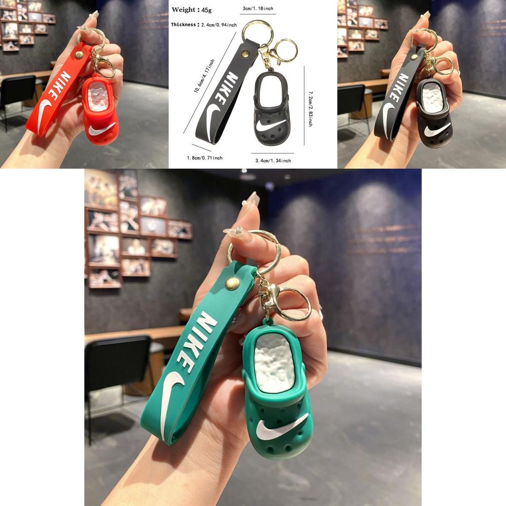 Multi Color Simulation Mini Slipper Pendant Keychain For Gift And Decoration