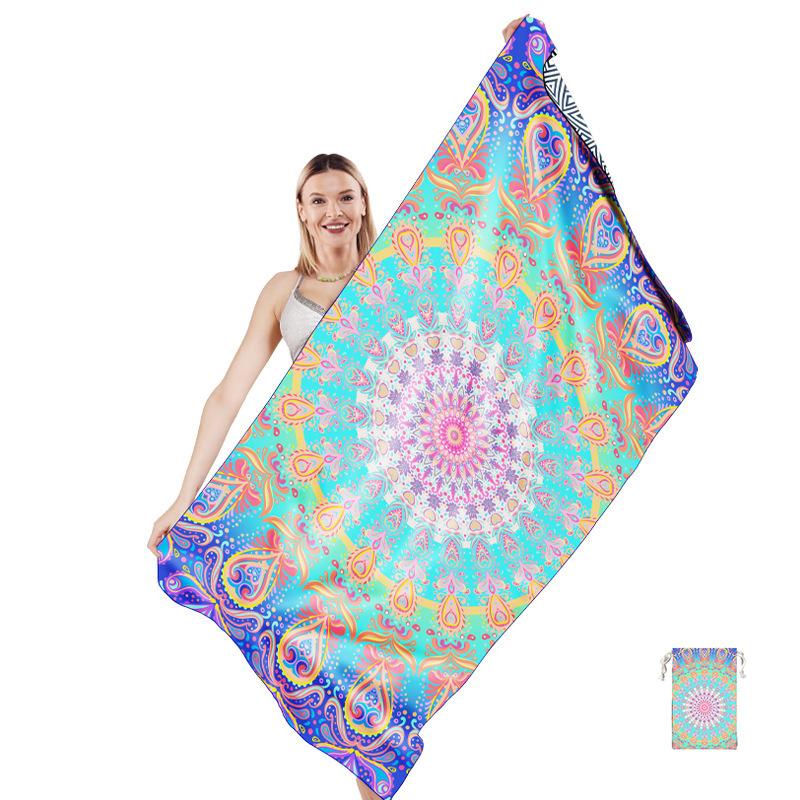 Mikrofaser Strandtuch-Sandfreie Handtücher sind Schnelltrocknend Leicht Super Saugfähig-Perfekte Pool Reise Kreuzfahrt Camping Essentials