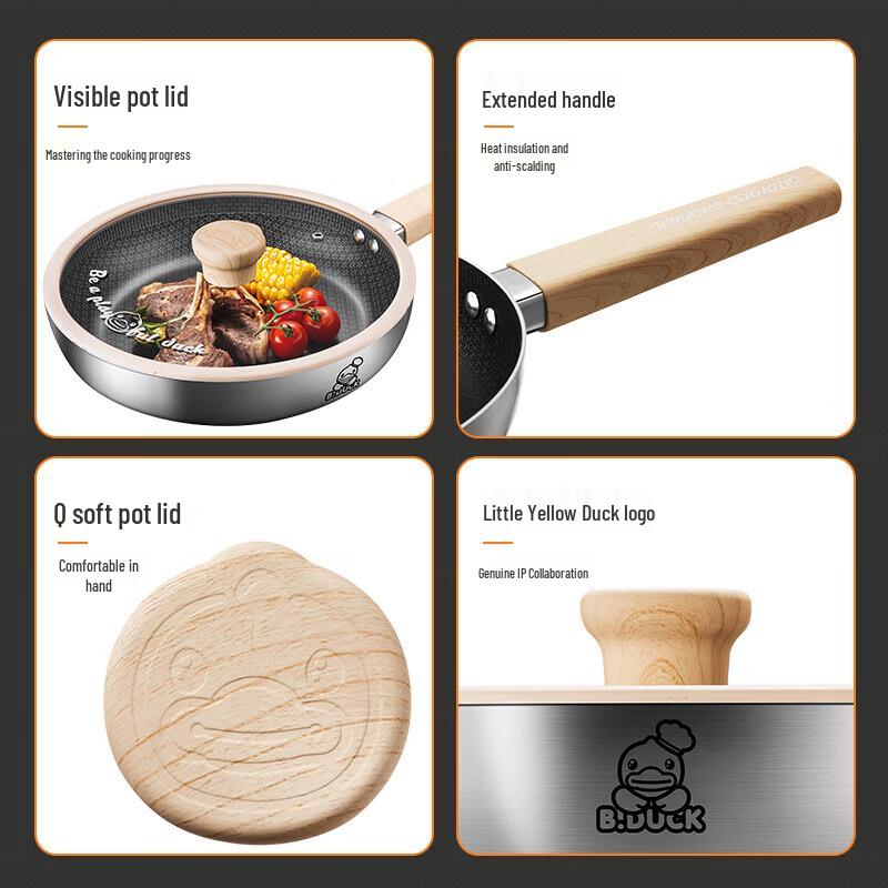 COOKER KING 316L Stainless Steel Non-Stick Frying Pan