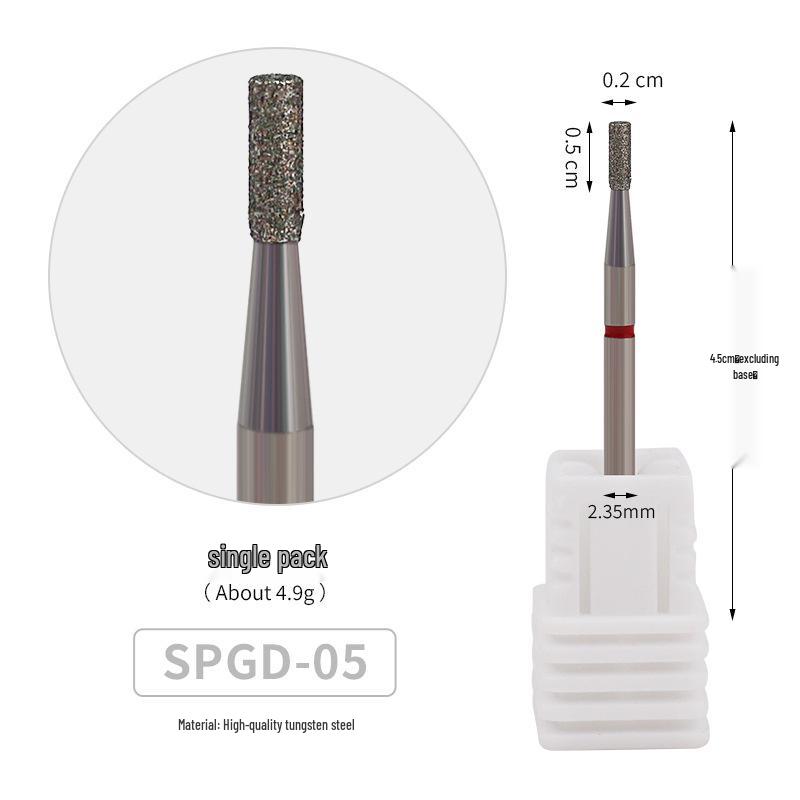 

Набор алмазных шлифовальных головок для нейл-арта для удаления ороговевшей кожи и предварительной обработки Premium Diamond Grinding Head