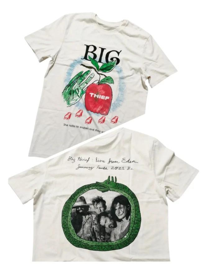 New Big Thief Band 2 Sides Cotton White S to 5XL Concert Shirt SN774 S