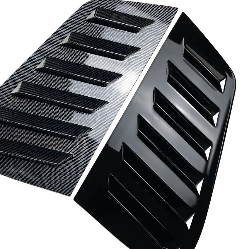 Použitelné pro Volkswagen Polo 9N 2001-2009 Auto Karbonové Okenní Rolety Samolepky na Auto Vnější Příslušenství