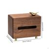 Tissue Box with Copper Bird Wood Multifunctional Home Ornament Holder Paper Storage for