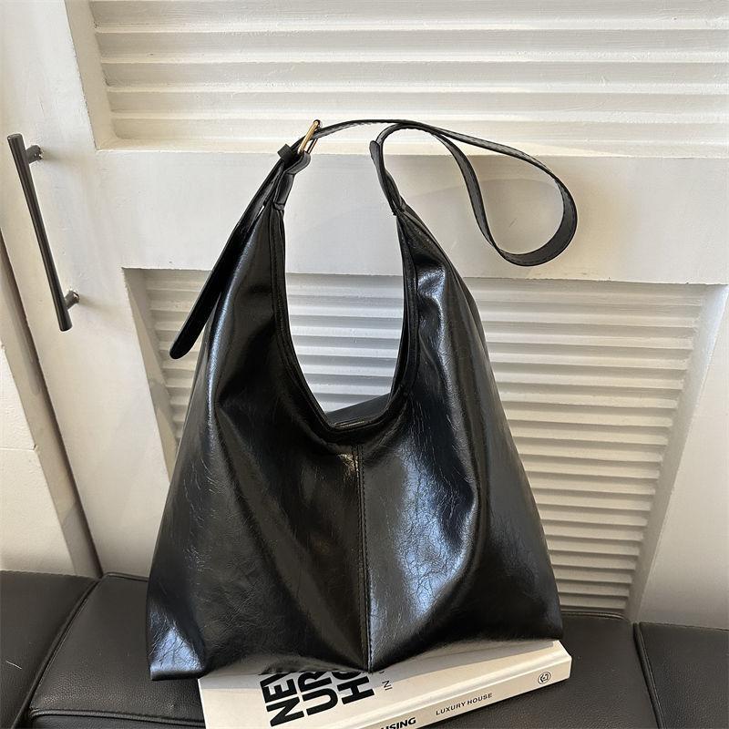 

Retro new bag fashion 2025 Korean commuter large capacity versatile casual single shoulder underarm tote bag women