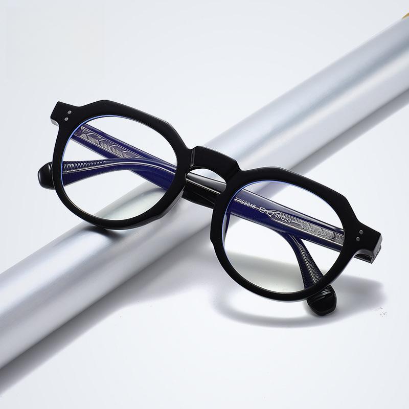 High-end Fashion Retro Design Men's Luxury Eyeglass frame Casual Anti blue light Optical Prescription Women's Decorative glasses