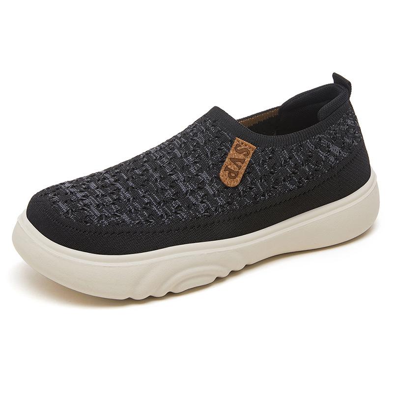 Women's Soft Sole Slip-On Cloth Shoes - Comfortable Summer Style for Middle-Aged and Elderly