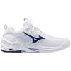 Handball Shoes Wave Stealth NEO 2 Club Activities Wide Lightweight Indoor White X Navy Cm 2E [Mizuno] 25.0