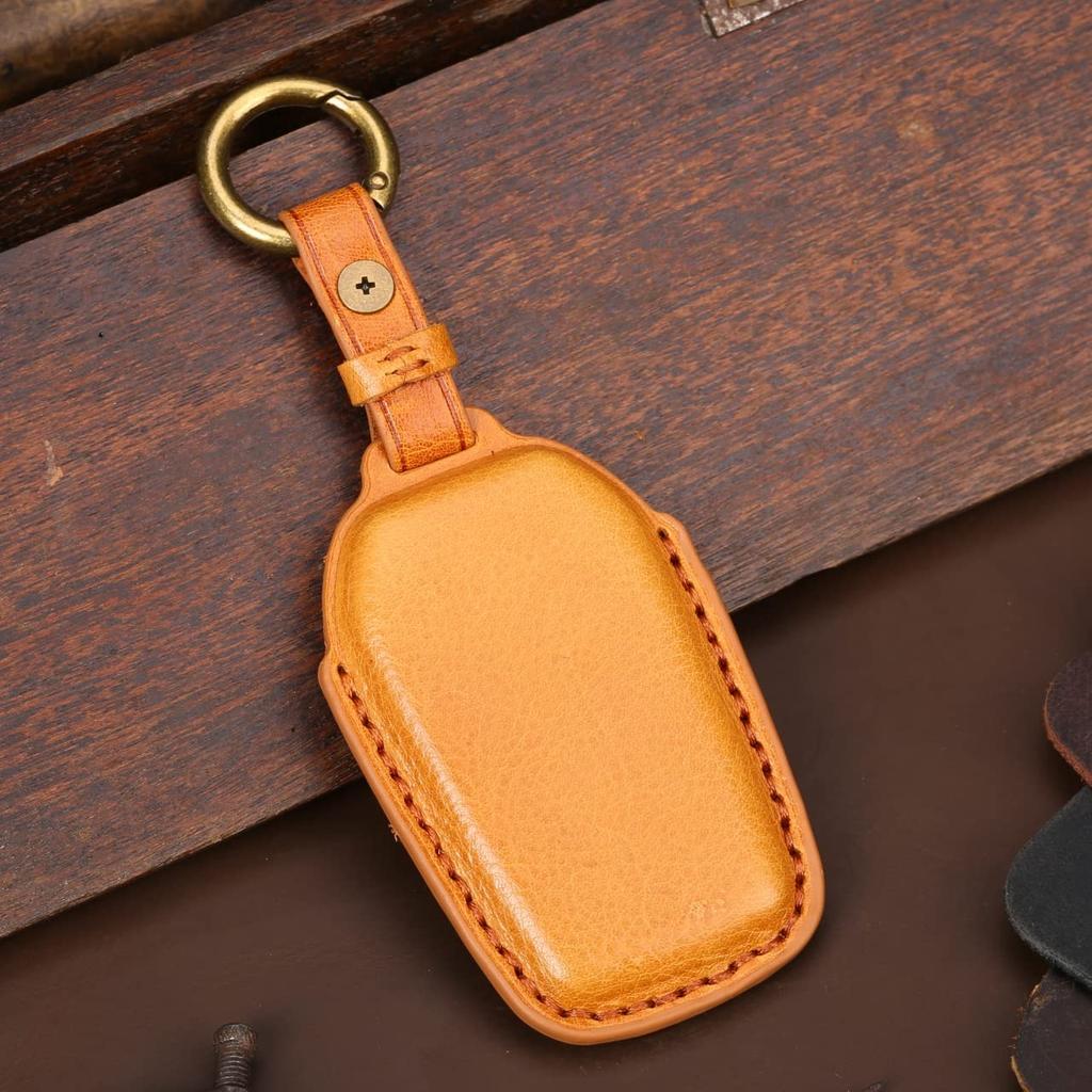Premium Genuine Leather Smart Key Cover Case for New Alphard 30 Late Model 90 and Vellfire 30 Series 3D Camel 3D [smasol] (40 Series, Series, VOXY90,