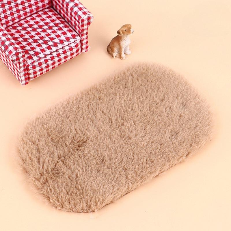 1/3PCS Toy House Mini Plush Carpet Mat, Desktop Decoration, Furniture Decoration, Jewelry Display Mat, Children's Day Gift