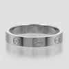 CARTIER Love Small Model Ring K18 white gold #7.6(US Size) 4.5g Women Used