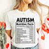 Female Clothing Autism Nutrition Shirt for Women Autism Awareness Month T-shirts Autism Quote Summer Tees Acceptance Y2k Tops