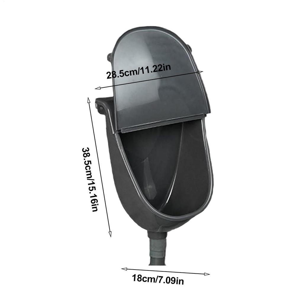 Wall Urinal For Men Wall Mounted Bathroom Washout Urinal Spill Proof Flushing Urine Diverter With Hose Bathroom Toilet For