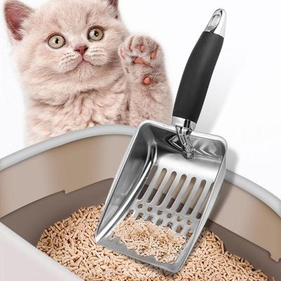 Cat Sand Cleaning For Dog Cat Clean Feces Supplies Cat Litter Shovel Pet Cleanning Tool Pet Products Metal Long Handle Scoop