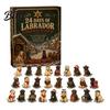 Calendario de Adviento para Set con Calendario de Cuenta Atrás de Navidad de 24 Días para Niños Perro Adorno Acrílico Regalo Sorpresa