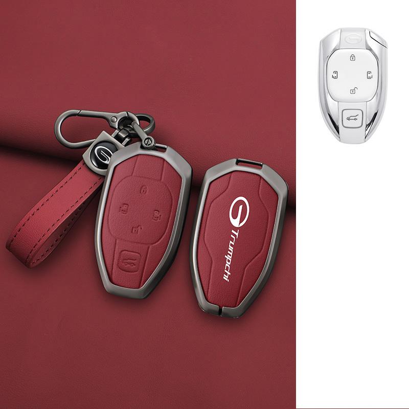 Interior Mouldings Car Zinc Alloy Leather Key Cover Case For GAC New Energy Trumpchi 2021 Empow J11 J12 J13 J14 J15 J16 GS8 Keyc