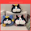 Cartoon Cat Pig Plush Pillow Blanket With Embroidered Animal Pattern For Office Nap And Travel Comfort