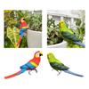 Simulation Bird Decoration Decorative Resin Versatile Art Parrot Figurine Sculpture Flower Pot Hugger for Backyard Courtyard