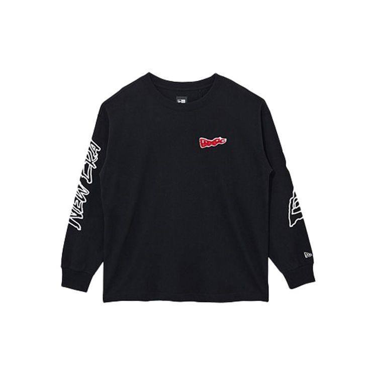 New Era Letter Cartoon Pattern Pullover Round Neck Sweatshirt Unisex Sweatshirt 13038773